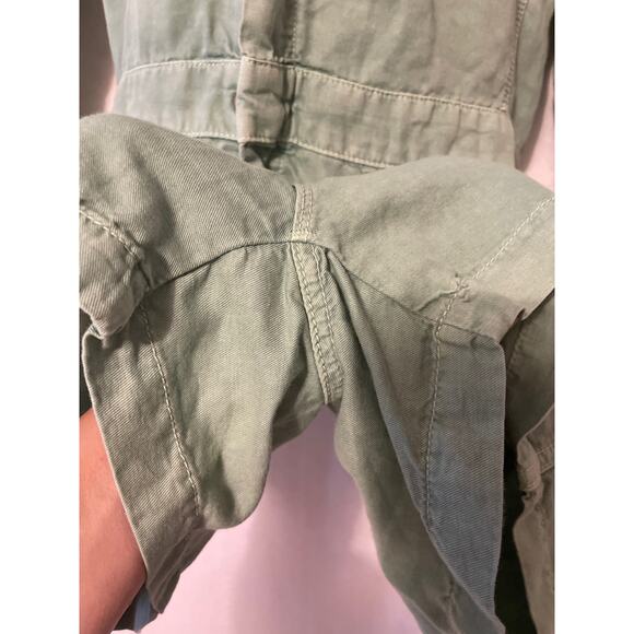 Mother Fixer Short Romper Shorts Women's Size XS Hedge Green Denim - Picture 6 of 9